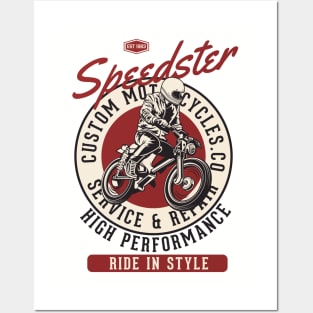 Speedster Custom Motorcycles Posters and Art